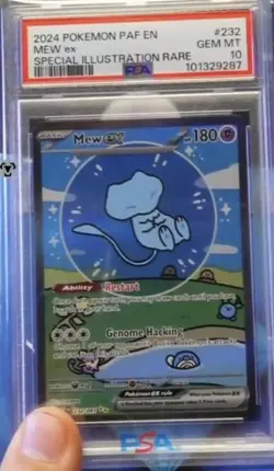 Pokemon Mew EX Bubble Mew PSA 10 Gem Mint 232/091 Sir SV Paldean Fates - Image 2