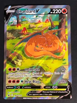 Charizard V - SWSH260 - Pokemon Sword & Shield Promo Ultra Rare Holo Card NM - Image 1