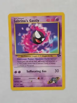 Pokemon TCG Sabrinas Gastly 97/132 English Gym Challenge Vintage - Image 1