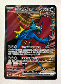 Pokemon Paradox Rift - ROARING MOON EX - ULTRA RARE - 229/182 - NM - Image 1