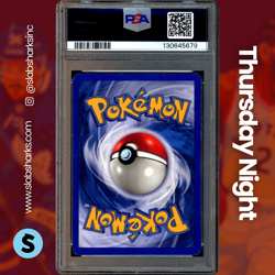 1999 POKEMON BASE SET UNLIMITED #1/102 ALAKAZAM HOLO RARE PSA 5 - Image 2