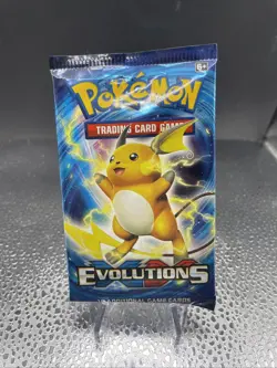Sealed Booster Pack - XY Evolutions - POKEMON - 2016 - unopened - Raichu artwork - Image 1