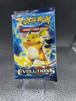 Sealed Booster Pack - XY Evolutions - POKEMON - 2016 - unopened - Raichu artwork - Image 3