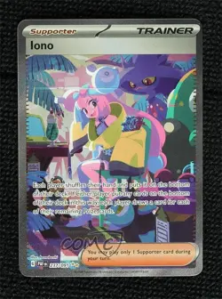 Iono Special Illustration Rare Pokemon Scarlet & Violet Paldean Fates PAF #237 - Image 1