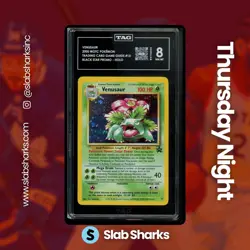 1999 POKEMON WIZARDS BLACK STAR PROMOS #13 VENUSAUR HOLO TAG 8 - Image 1
