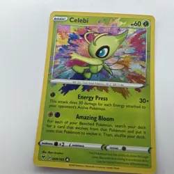 Pokemon Celebi Amazing Rare Holo SWSH04: Vivid Voltage 009/185 NM - Image 1