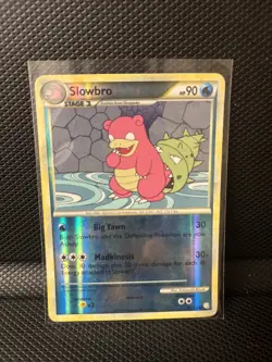 2010 Pokemon HeartGold & SoulSilver Slowbro Reverse Holo 52/123 - Image 1