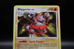 Rhyperior 12/130 Diamond and Pearl Holo 2007 English Pokemon TCG LP - Image 3