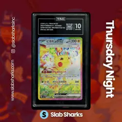 2024 POKEMON SUPER ELECTRIC BREAKER JP PIKACHU EX SPECIAL ART RARE TAG 10 - Image 1