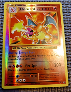2016 Pokemon Evolutions #11 Charizard Reverse Holo LP - Image 1