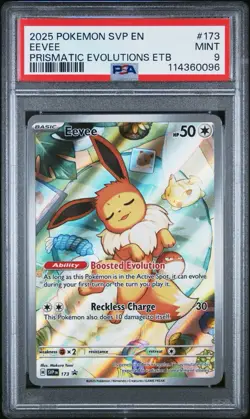 Eevee Prismatic Evolutions Etb Pokemon Svp En-Sv Black Star Promo 173 NM PSA 9 - Image 1