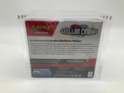 Pokemon TCG Stellar Crown Booster Boxes Sealed w/ Acrylic Case - Image 2