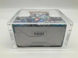 Pokemon TCG Stellar Crown Booster Boxes Sealed w/ Acrylic Case - Image 4