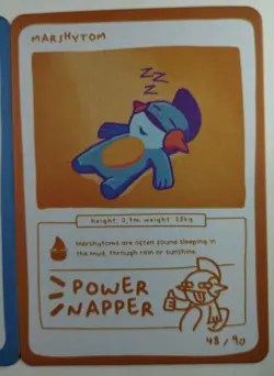 Pokedoodles Mudkip Marshtomp x2 Cards Lot Of 2 Pokemon Cards Non-holo Finish - Image 5
