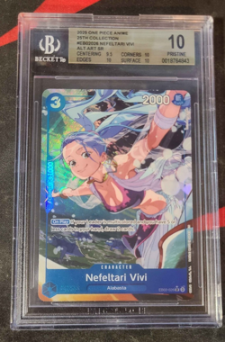 One Piece TCG Nefeltari Vivi Alternate Art EB02-026 Anime 25th Collection BGS 10 - Image 1
