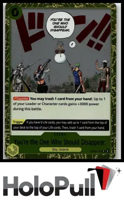 One Piece Wings You're the One Who Should Disappear OP06-115 Rare - Image 1