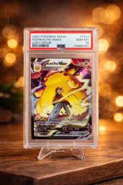 Pikachu VMAX TG17/TG30 Swsh11: Lost Origin Trainer Gallery Holo PSA 10! - Image 1