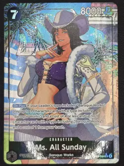 Ms. All Sunday (Alternate Art) OP14-084 The Azure Sea's Seven Foil - Image 1