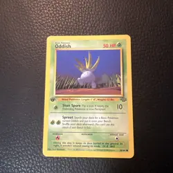 # Oddish 58/64 1st Edition 1999 Vintage Jungle WoTC Pokemon Near Mint NM - Image 1
