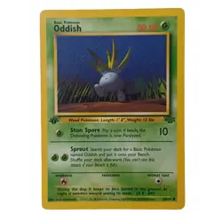 Oddish 58/64 Jungle 1st Edition Vintage WOTC Pokemon Card 1999 NM - Image 1