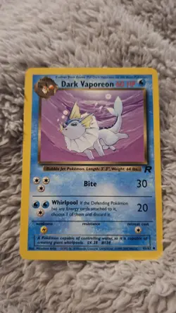 ​Dark Vaporeon 45/82 - Team Rocket Set - Uncommon - Pokemon Card - WOTC Vintage - Image 1