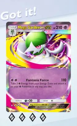 [Digital Card] Mega Gardevoir EX 4 Diamonds Pokemon Tcg Pocket - [ENG] - Image 1