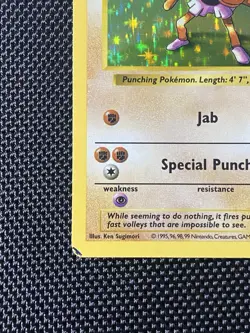 Hitmonchan 7/102 Holo Rare Base Set (Shadowless) Pokemon Card - Image 5