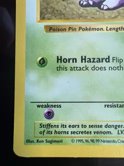 Pokemon TCG: 1999 Nidoran SHADOWLESS 55/102-Base Set Vintage Pokemon Card - Image 4