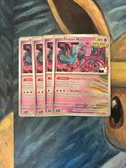 PLAYSET of Flutter Mane 078 Prize Pack Play Stamp - Pokemon TCG Cards - Image 1