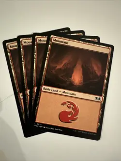 x4 Mountain (0274) L MTG Wilds of Eldraine M/NM, English - Image 1