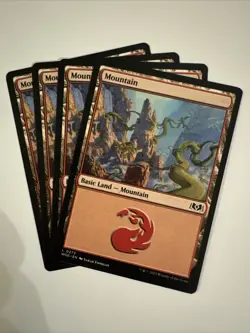 x4 Mountain (0273) L MTG Wilds of Eldraine M/NM, English - Image 1