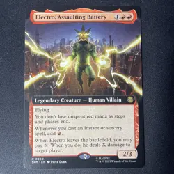 Electro, Assaulting Battery MTG: Marvel's Spider-Man Rare 0076 Near Mint - Image 1