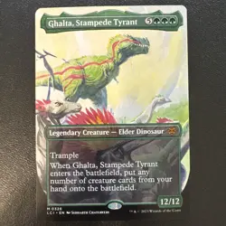 1 x Ghalta, Stampede Tyrant - Borderless - The Lost Caverns of Ixalan - NM-Mint - Image 1