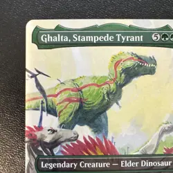 1 x Ghalta, Stampede Tyrant - Borderless - The Lost Caverns of Ixalan - NM-Mint - Image 2
