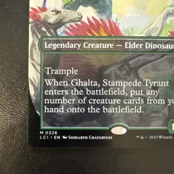 1 x Ghalta, Stampede Tyrant - Borderless - The Lost Caverns of Ixalan - NM-Mint - Image 5