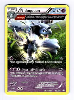 Nidoqueen (Omega) XY - Primal Clash #69 (2015) Rare LP Pokemon - Image 1