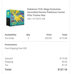 PRESALE - Ascended Heroes Pokemon Center Elite Trainer Box (ETB) PreSale - Image 3