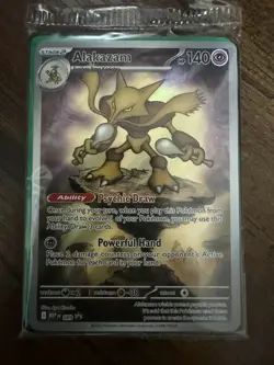 Pokemon TCG Mega Evolutions Alakazam #009 Black Star Promo SEALED w/Dividers - Image 1