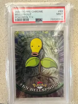 POKEMON TOPPS CHROME PSA 9 MINT BELLSPROUT POKEMON T.V. - Image 1