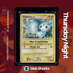 2007 POKEMON DIAMOND & PEARL BLACK STAR PROMOS #DP04 PACHIRISU HOLO - Image 1