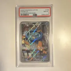 Pokemon Squirtle 148/142 Sv07: Stellar Crown Illustration Rare Holo PSA 8 - Image 1