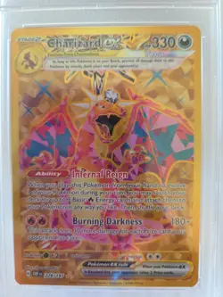 Charizard ex #228 - HYPER RARE- 2023 Pokemon OBF EN- PSA MINT 9 - Image 2