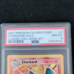 Pokemon Charizard 4/102 Celebrations Classic Collection Holo 2021 PSA 8 - Image 2