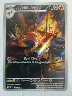 Sv02: Paldea Evolved Pokemon TCG Fletchinder 199/193 Illustration Rare NM - Image 1