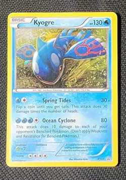 Pokemon Kyogre Holo XY51 Black Star Promo - XY Promos - Silhouette Error - Image 1