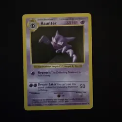 Pokemon Base Set Shadowless Haunter - MP #29/102 29/102 - Image 1