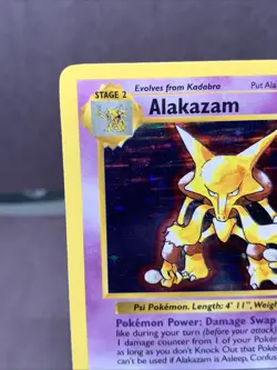 Pokemon TCG Alakazam 1/102 Base Set Shadowless Holo Rare 1999 WOTC VTG - Image 2
