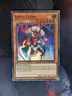 Santa Claws - AC18-EN012 - Super Rare - 1st Edition Yugioh Moderate Play - Image 1