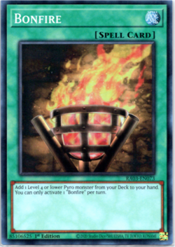 Bonfire - RA03-EN073 - Super Rare - 1st Edition Yugioh - Image 1
