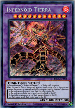 YuGiOh! Infernoid Tierra (BROL-EN082) - Secret Rare - 1st Edition NM - Image 1